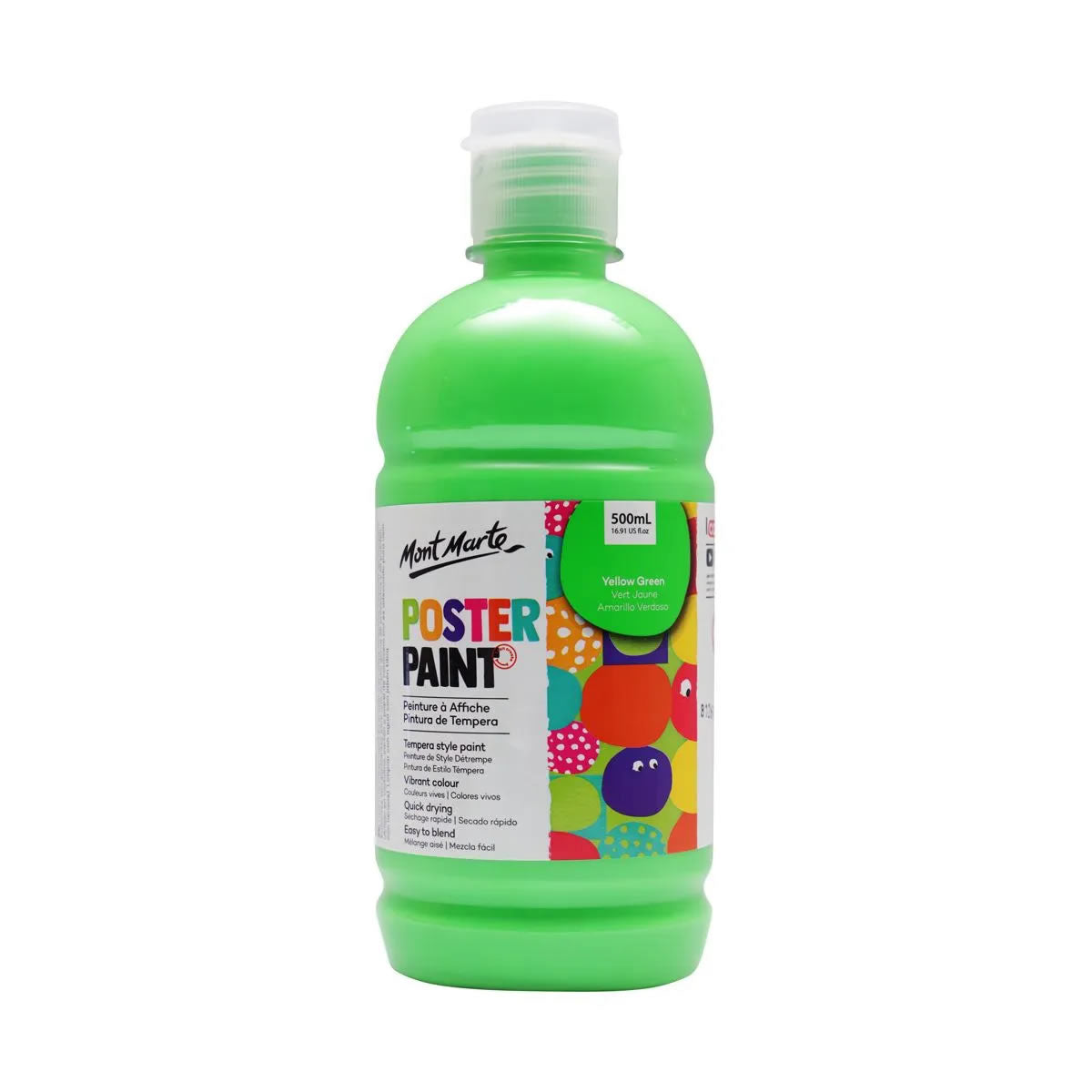 Mont Marte Poster Paint 500ml with press pump 廣告彩顏料500ml 附壓泵
