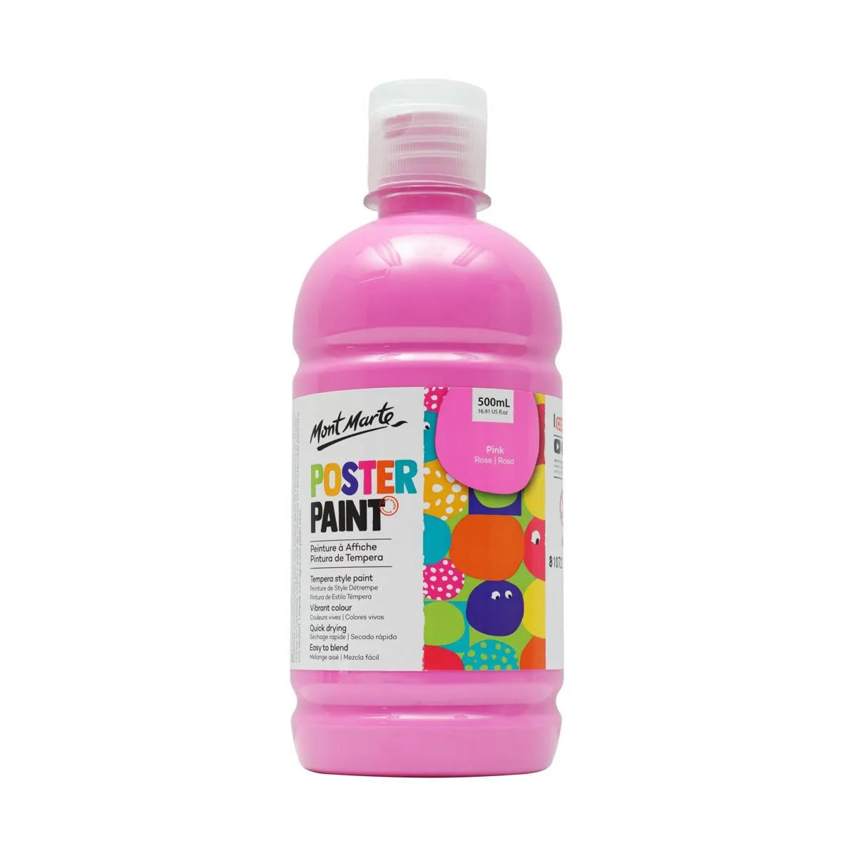 Mont Marte Poster Paint 500ml with press pump 廣告彩顏料500ml 附壓泵