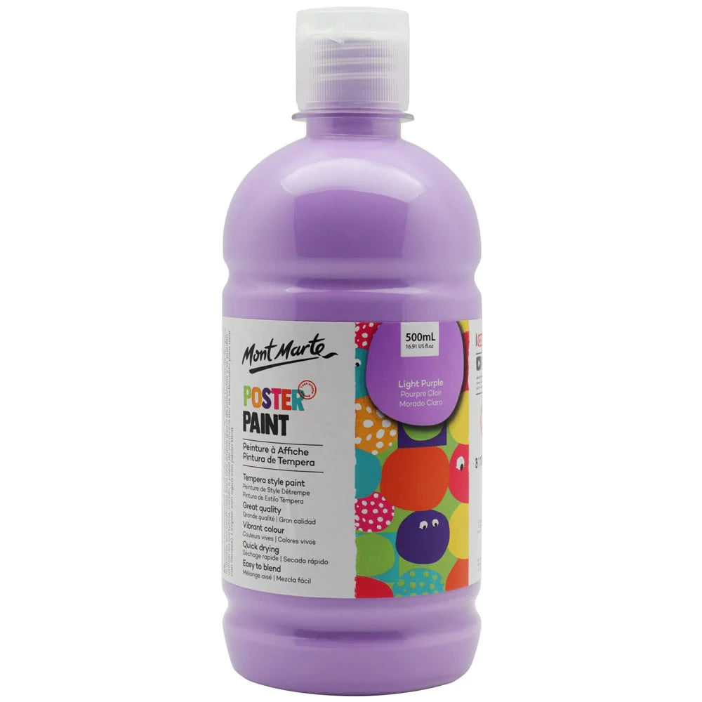 Mont Marte Poster Paint 500ml with press pump 廣告彩顏料500ml 附壓泵