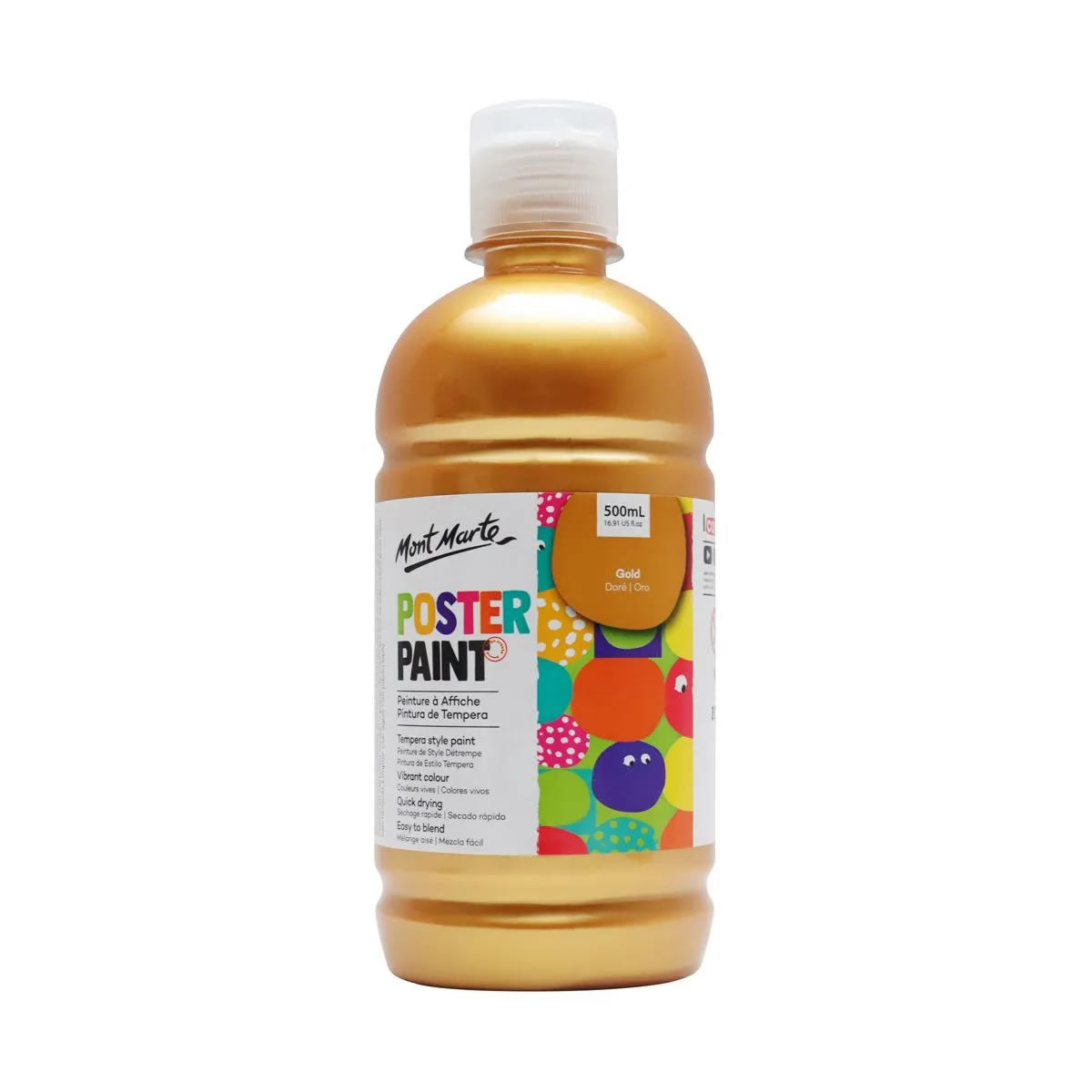 Mont Marte Poster Paint 500ml with press pump 廣告彩顏料500ml 附壓泵