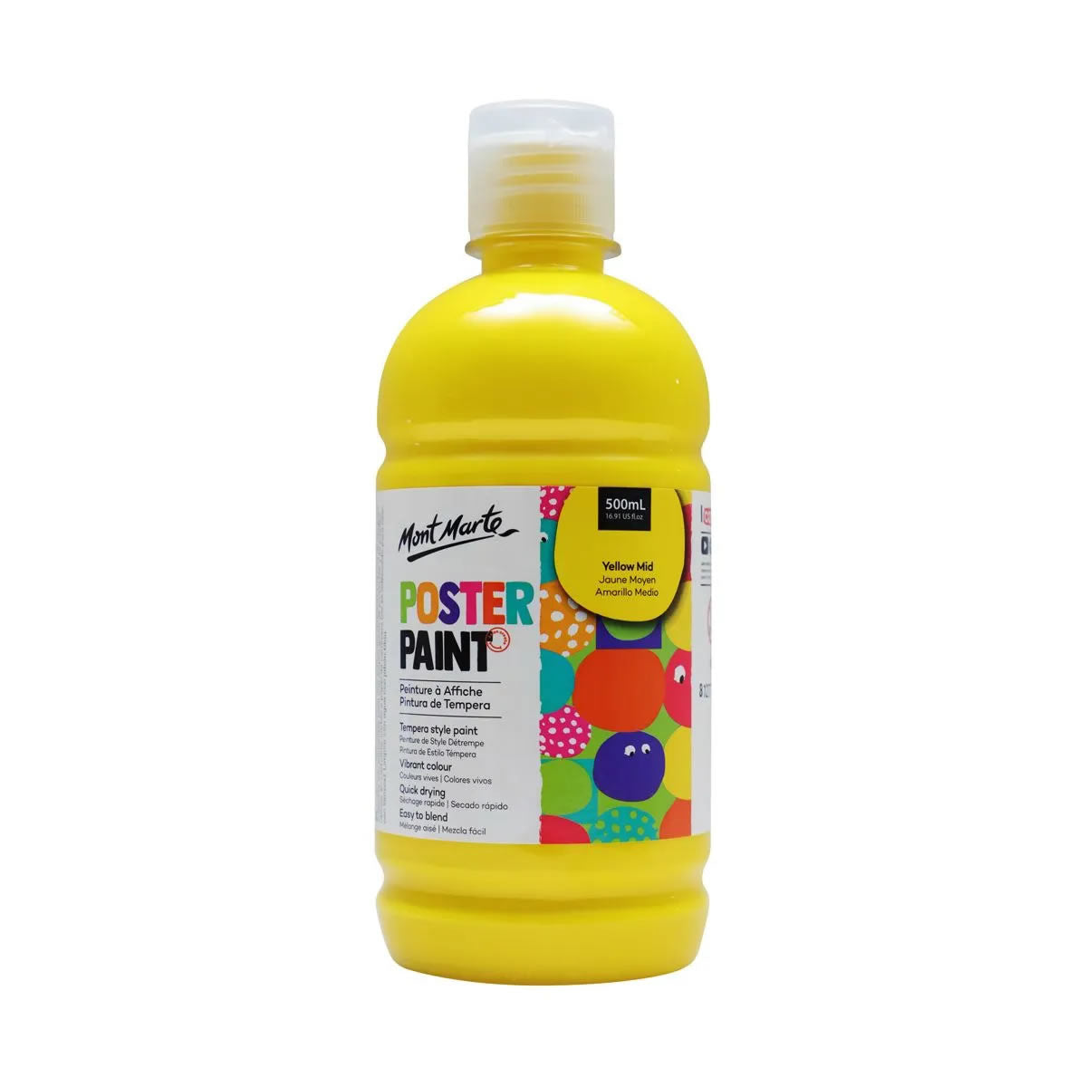 Mont Marte Poster Paint 500ml with press pump 廣告彩顏料500ml 附壓泵