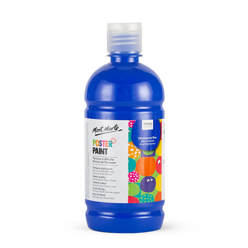Mont Marte Poster Paint 500ml with press pump 廣告彩顏料500ml 附壓泵