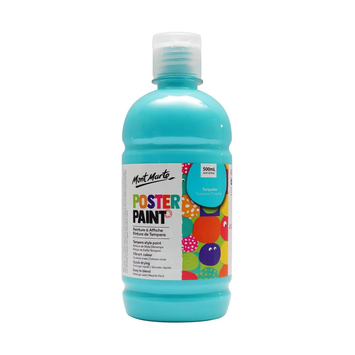 Mont Marte Poster Paint 500ml with press pump 廣告彩顏料500ml 附壓泵