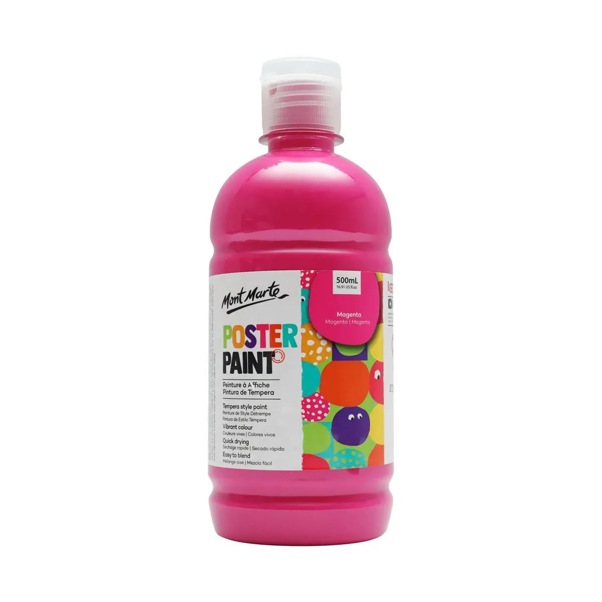 Mont Marte Poster Paint 500ml with press pump 廣告彩顏料500ml 附壓泵
