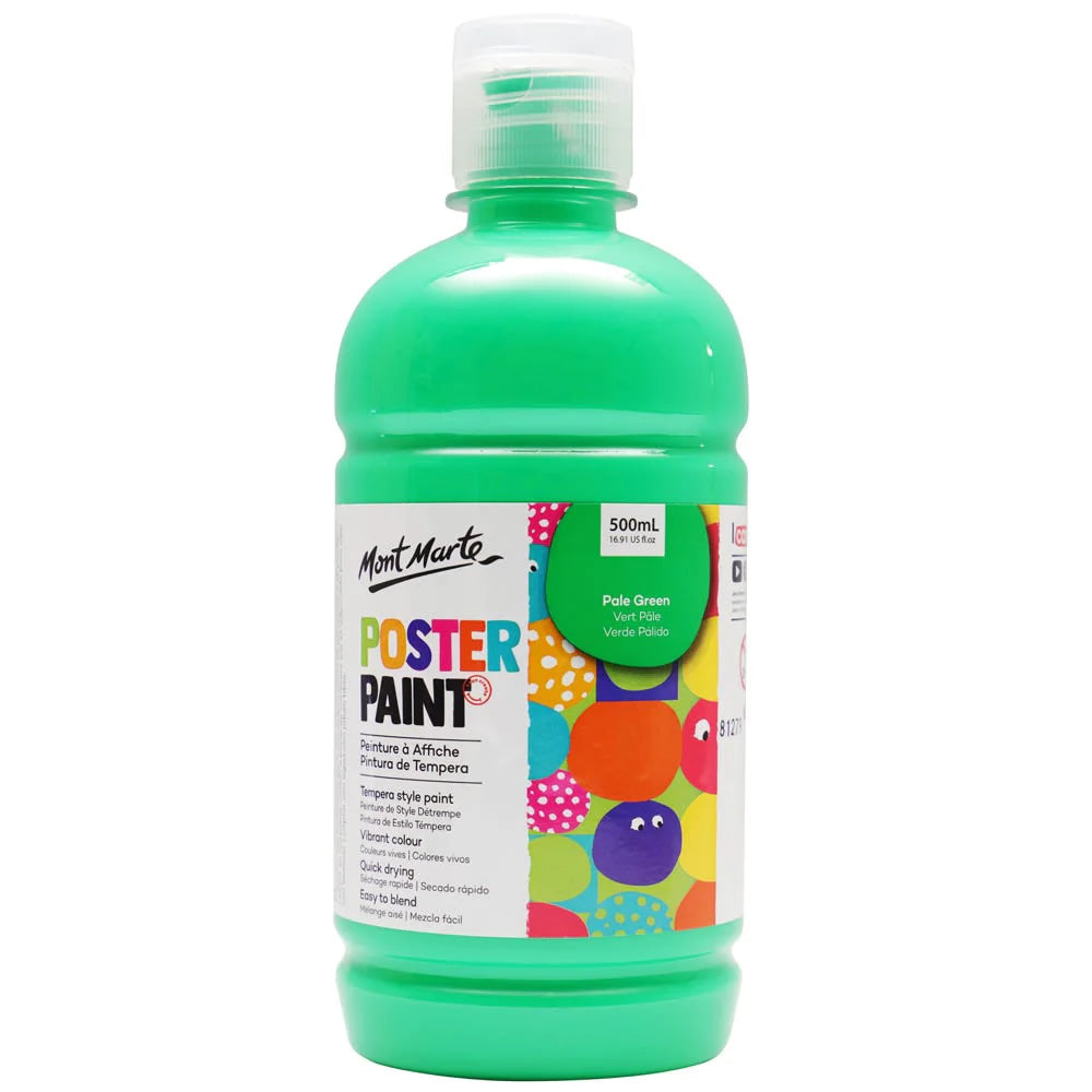 Mont Marte Poster Paint 500ml with press pump 廣告彩顏料500ml 附壓泵
