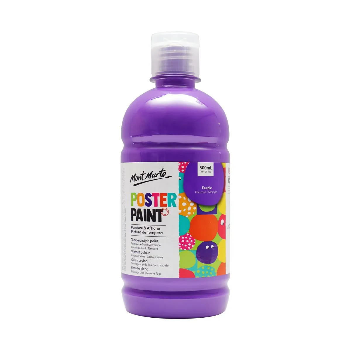 Mont Marte Poster Paint 500ml with press pump 廣告彩顏料500ml 附壓泵