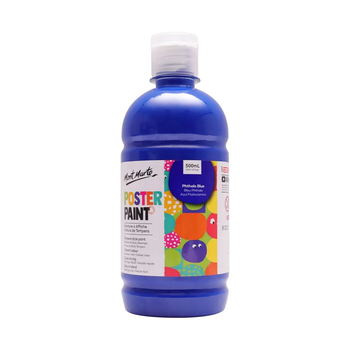 Mont Marte Poster Paint 500ml with press pump 廣告彩顏料500ml 附壓泵