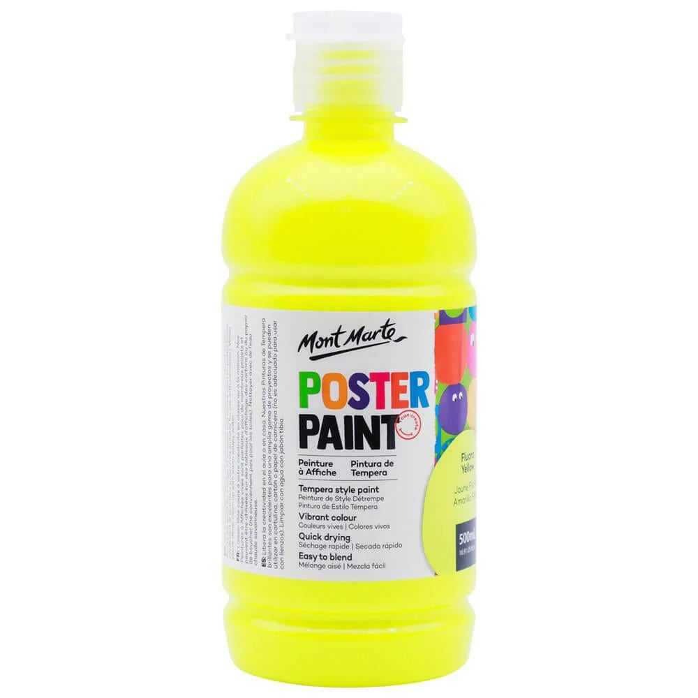 Mont Marte Poster Paint 500ml with press pump 廣告彩顏料500ml 附壓泵