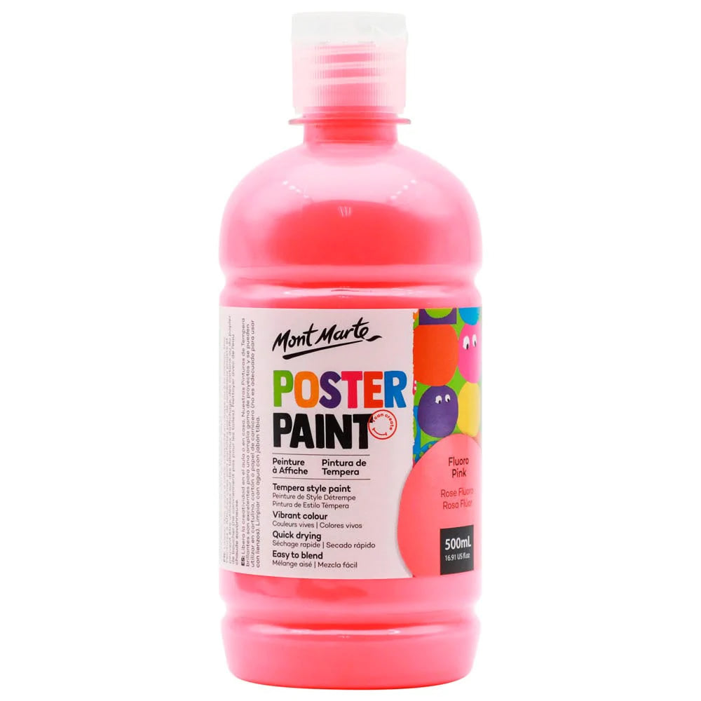 Mont Marte Poster Paint 500ml with press pump 廣告彩顏料500ml 附壓泵