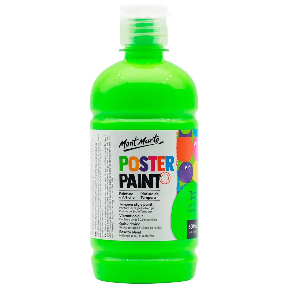 Mont Marte Poster Paint 500ml with press pump 廣告彩顏料500ml 附壓泵