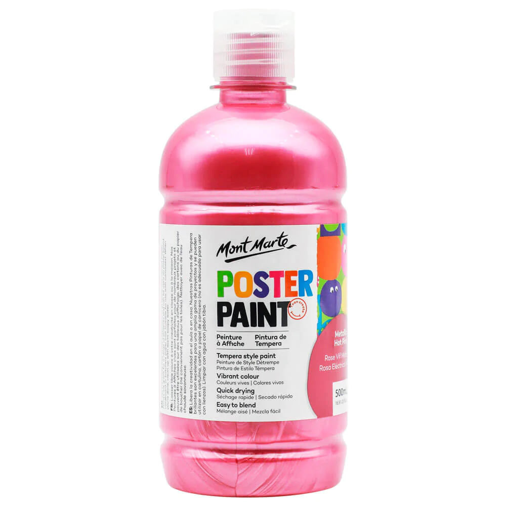 Mont Marte Poster Paint 500ml with press pump 廣告彩顏料500ml 附壓泵
