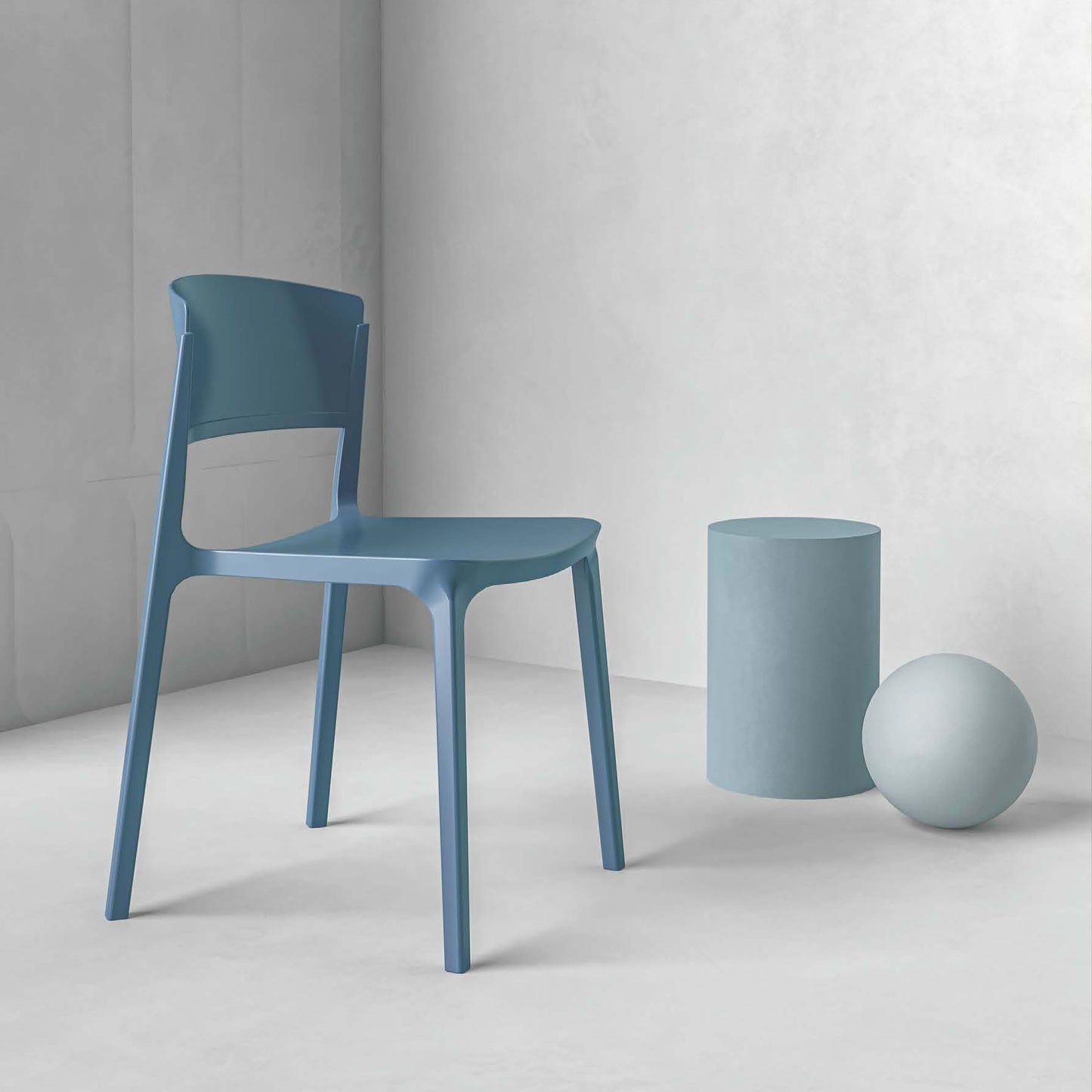 MS37 Stackable Plastic Chair Set of 4張 可疊塑料椅子