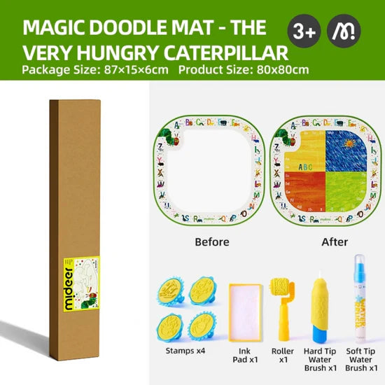 Magic Water Doodle Mat - The Very Hungry Caterpillar 魔法清水畫墊 - 非常饑餓的毛毛蟲