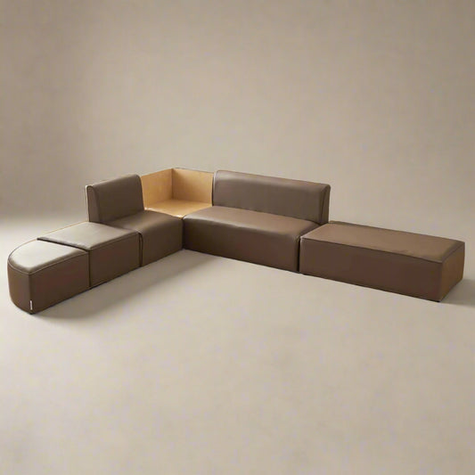 Masterkidz Modular Kids Sofa Neutral Brown 有背自由組合兒童沙發 棕色