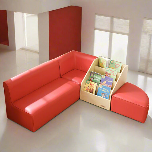Masterkidz Modular Kids Sofa -  Vivid Red  自由組合兒童沙發系列 - 紅色