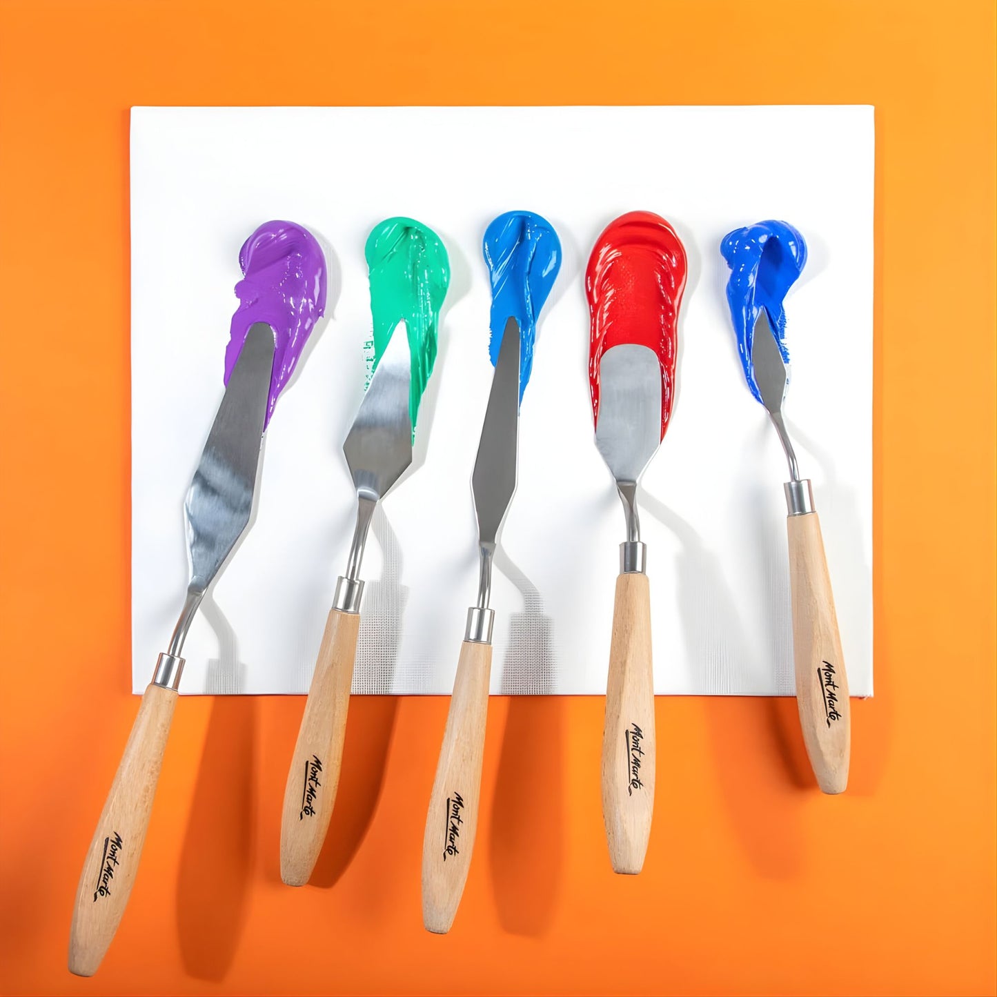 Mont Marte Stainless Palette Knife Set of 5件套裝 專業不鏽鋼畫刀-調色刀