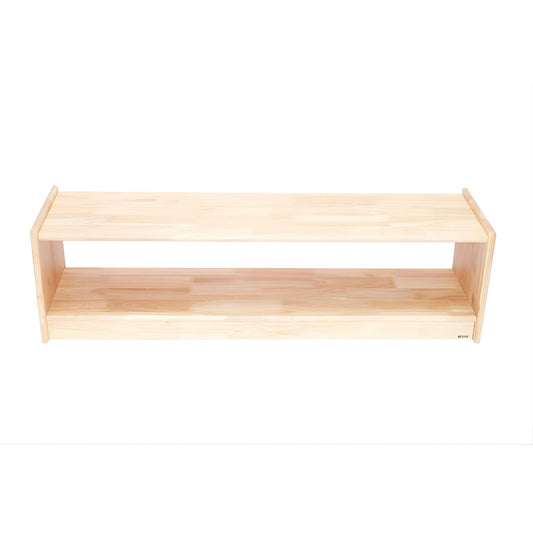 Montessori Open Back Shelf 1 Tier L105 × W30 × H35 cm RW 蒙特梭利單層無背板開放式置物櫃 橡膠木