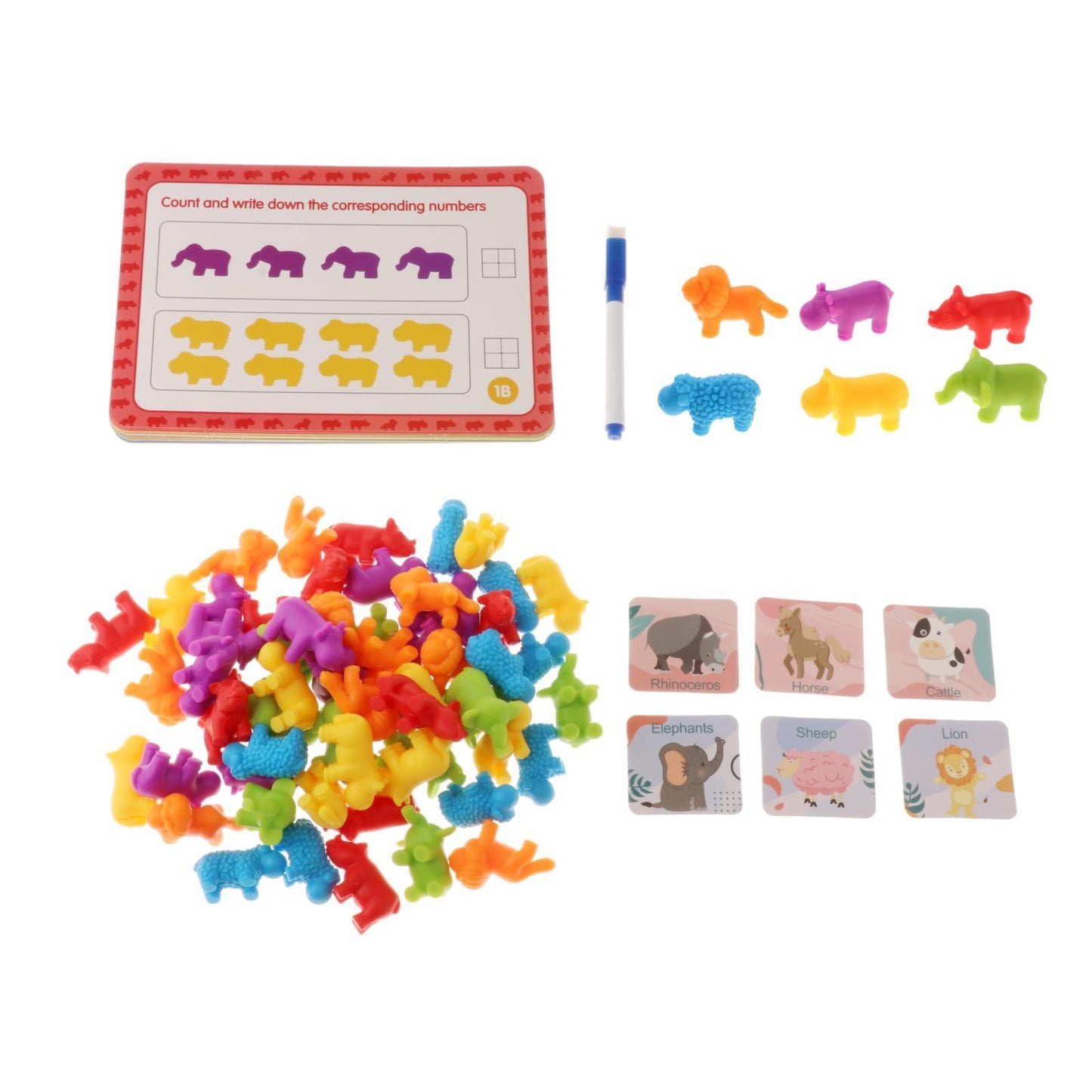 Cute Little Animals Match & Sort Playset 可愛小動物配對分類玩具套裝