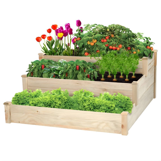 3 Tier Raised Garden Beds Outdoor