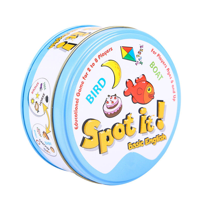 Spot it! DOBBLE Basic English Speed and Observation Game