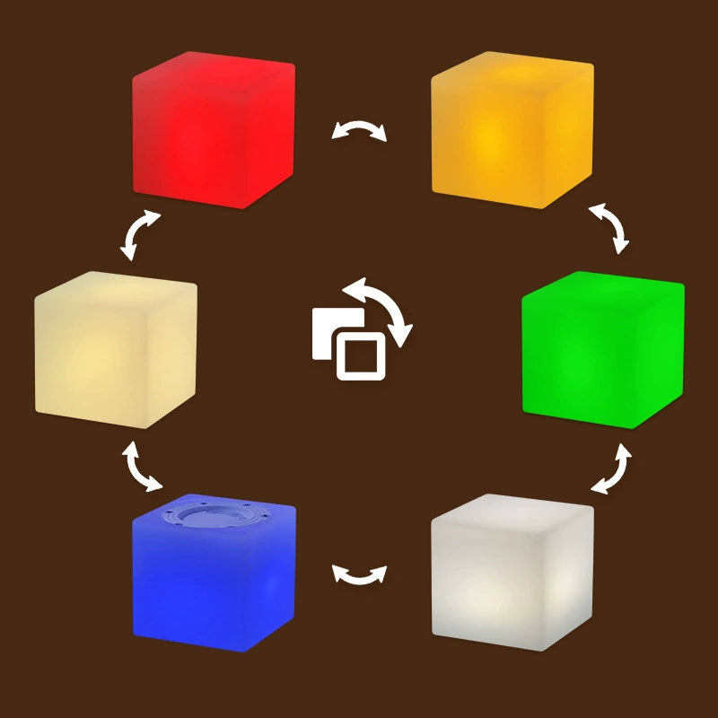 Kindermatic Colour Changing Sensory Activity Cube Waterproof 防水轉動轉色發光遊戲立方