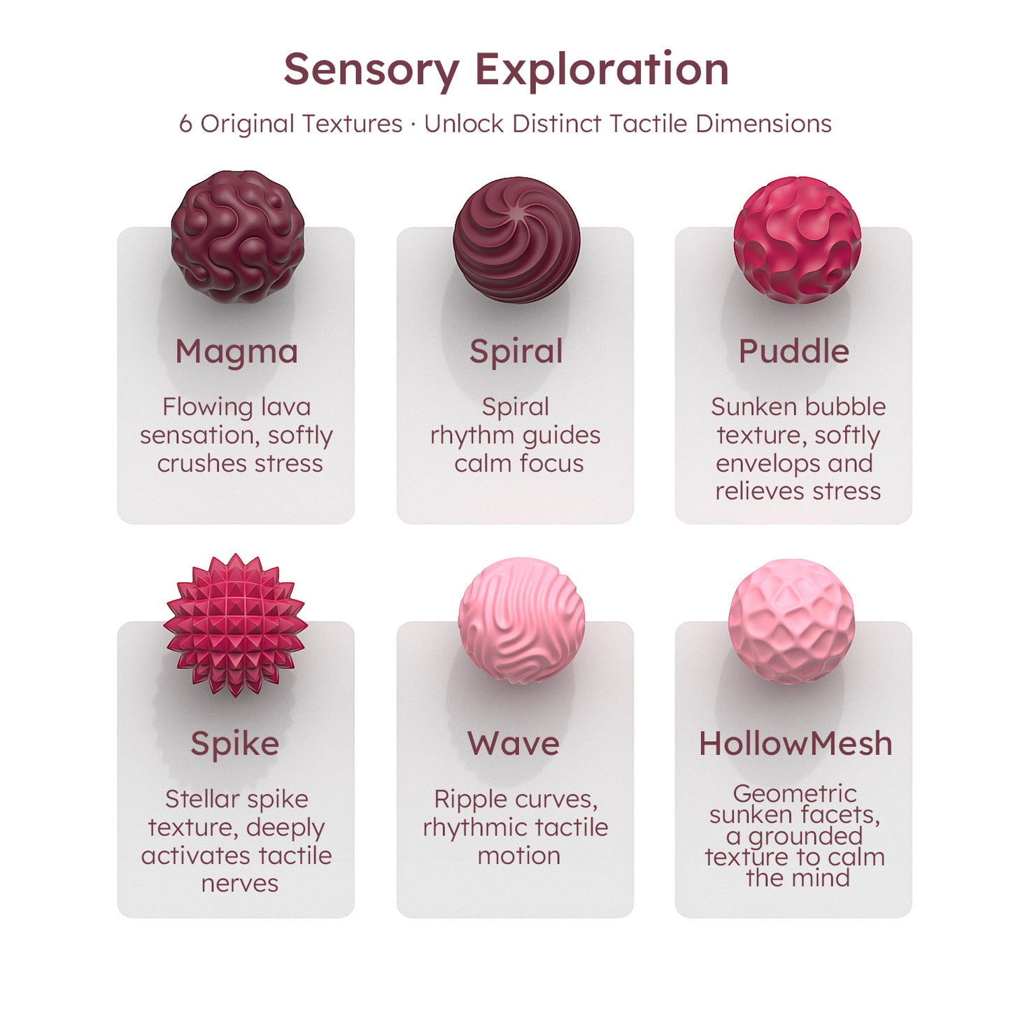 Fidget Sensory Silicone Magnetic Ball Toy 矽膠磁吸球 感官減壓玩具