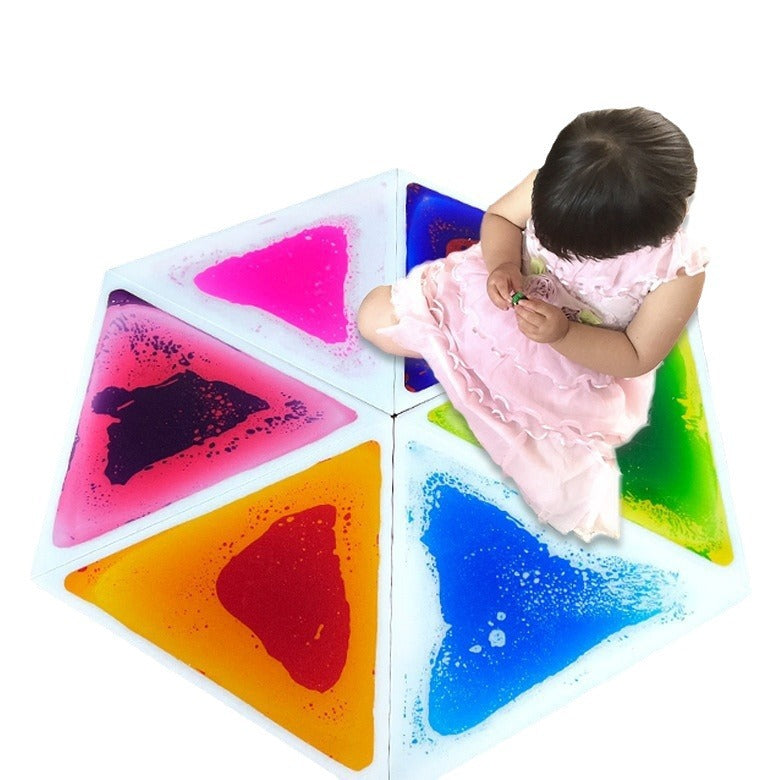 Kindermatic Triangle Liquid Sensory Floor Tiles 三角液體感官地墊