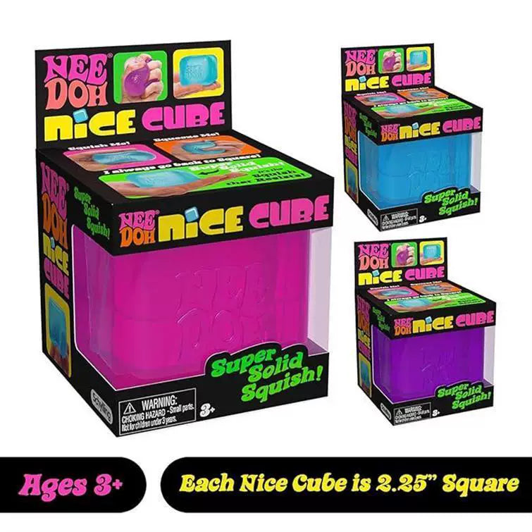 NeeDoh Nice Cube 舒壓方塊 2.25" Square (顏色隨機出貨)