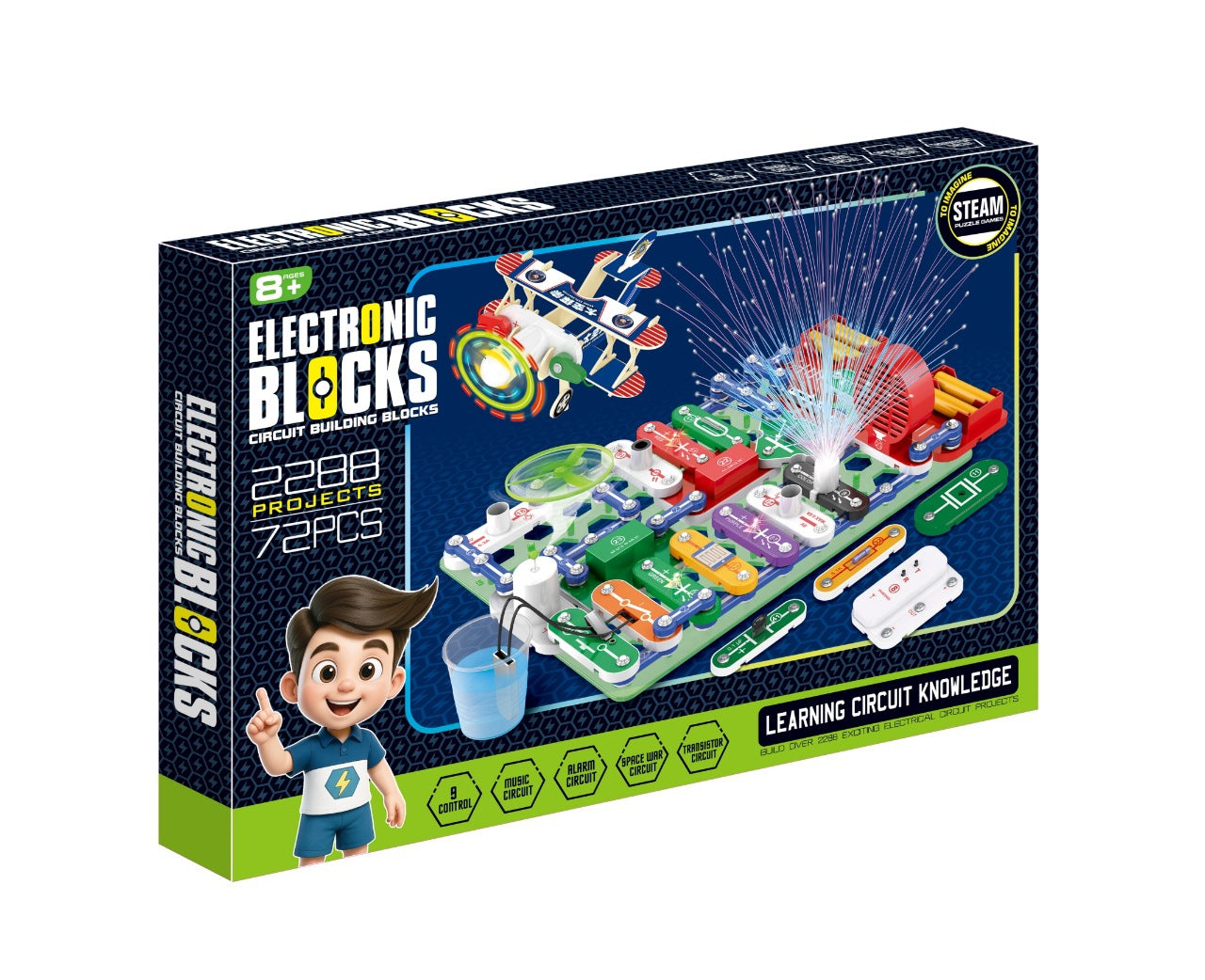 Electronics Blocks Circuit Building Block Set of 72 電路積木邏輯思維訓練套件