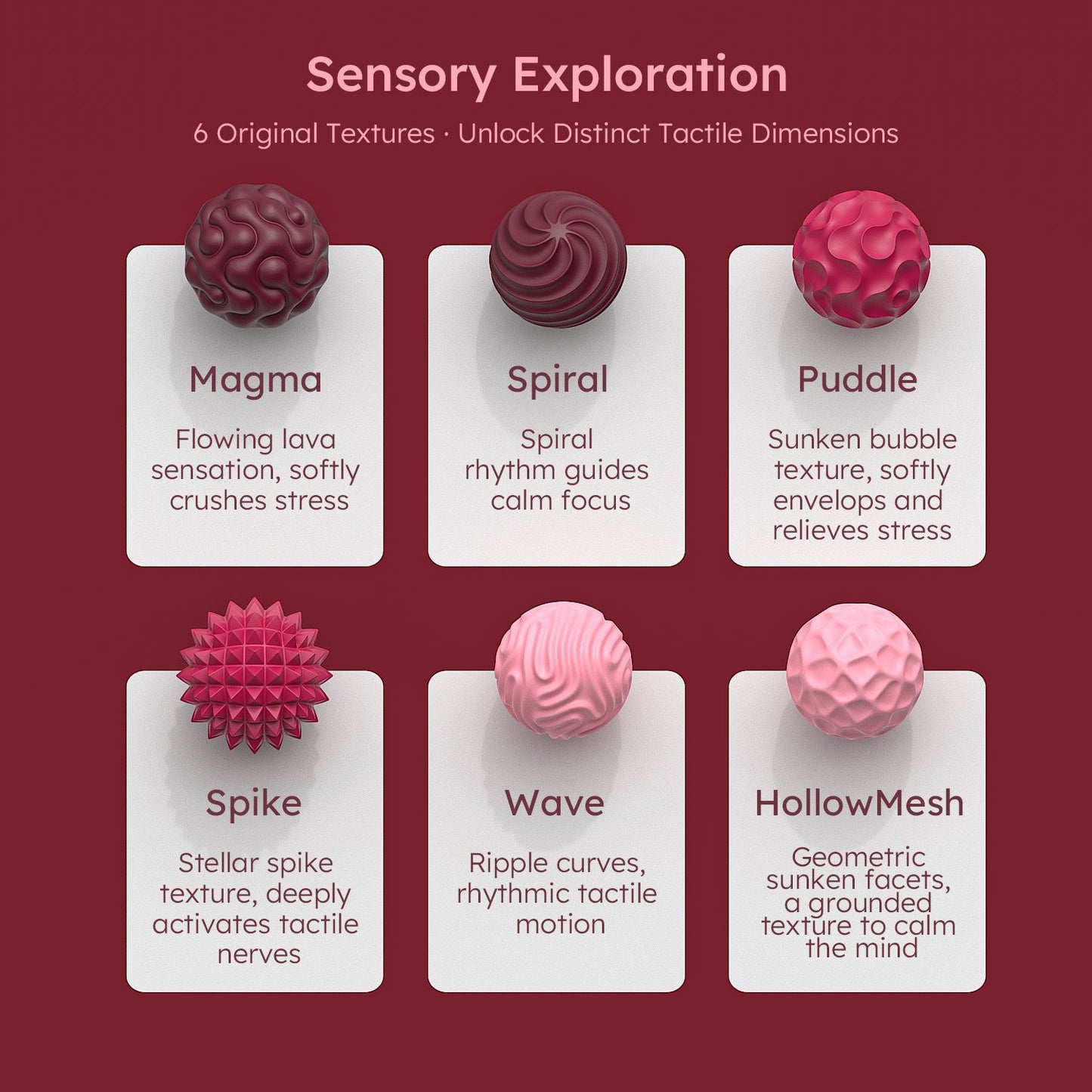 Fidget Sensory Silicone Magnetic Ball Toy 矽膠磁吸球 感官減壓玩具