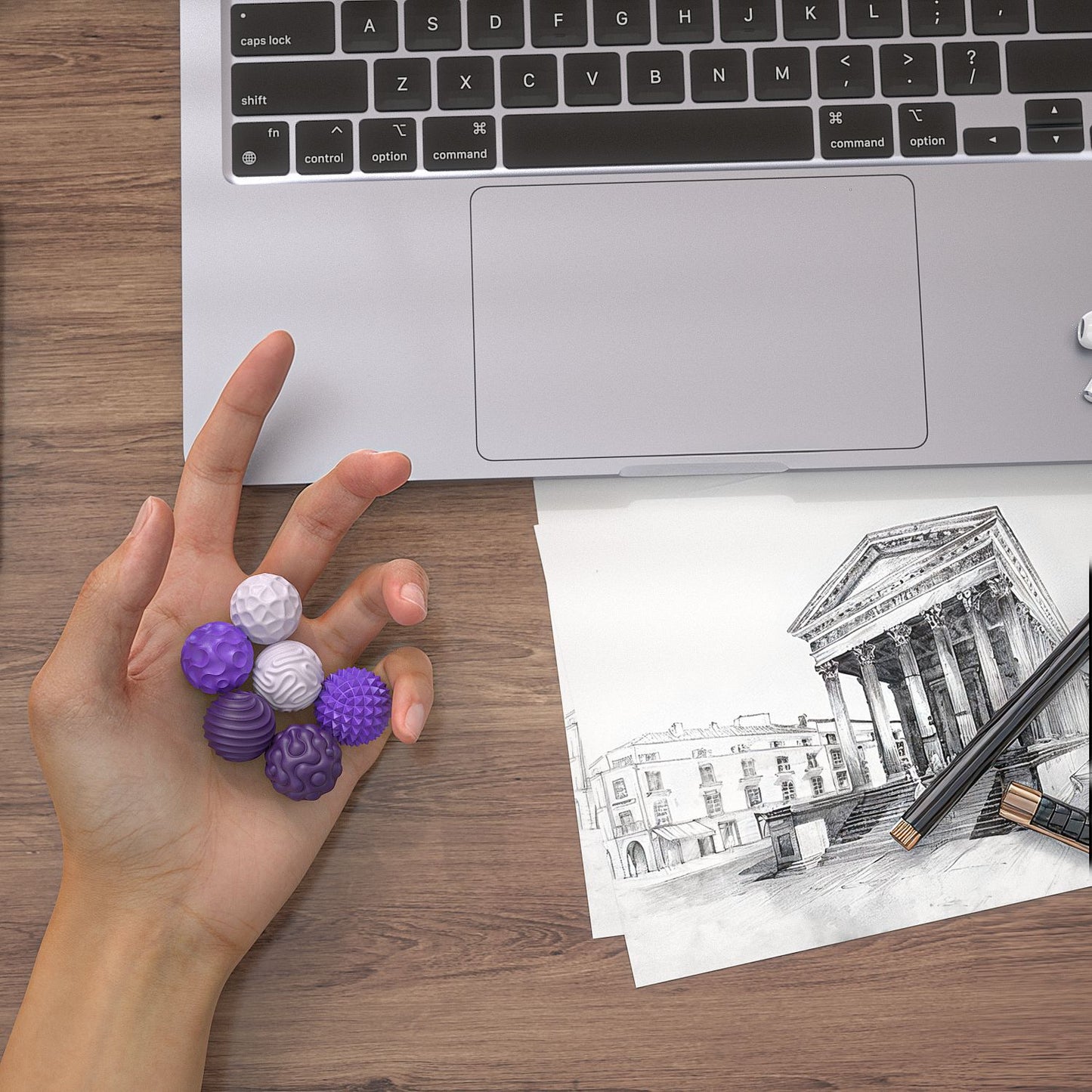 Fidget Sensory Silicone Magnetic Ball Toy 矽膠磁吸球 感官減壓玩具