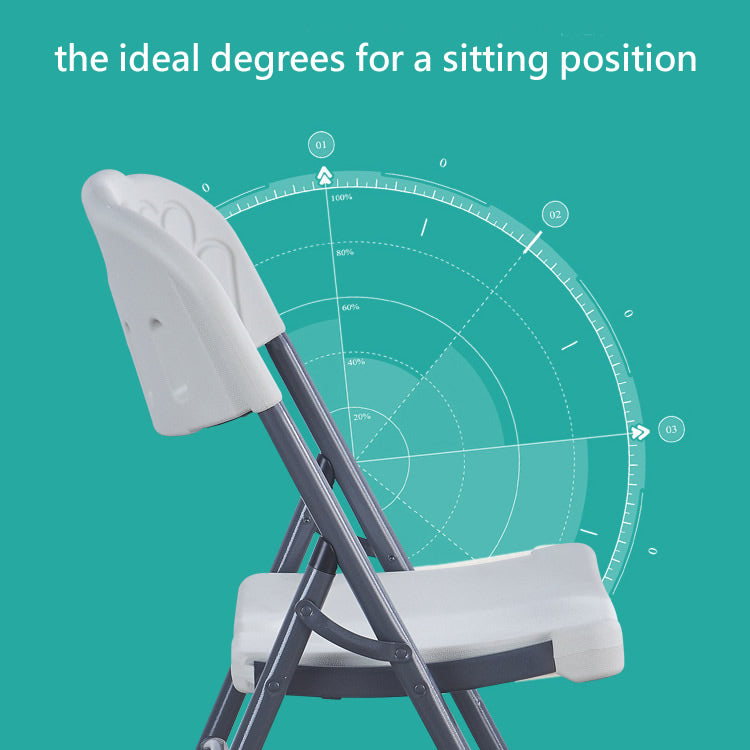 KC Comfy Plastic Folding Chairs for Indoor and Outdoor