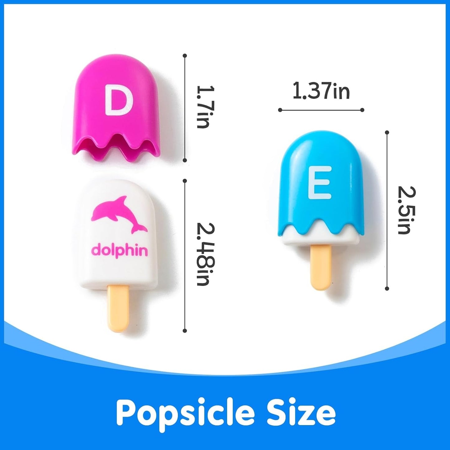 Play & Learn Mini Alphabet Pops 52 Pieces 迷你英語字母冰棒配對樂 52個