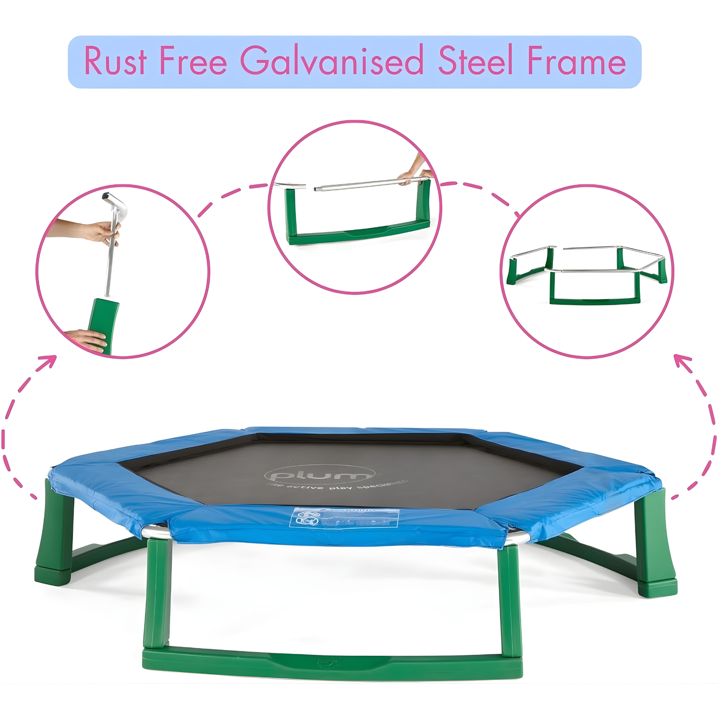 Plum Trampoline - Junior Jumper Trampoline & Enclosure D2.2m 直徑 兒童跳床連圍網