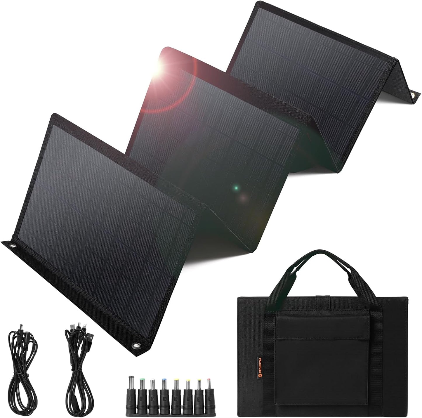 Portable Solar Panel – 40W Foldable Solar Panels with 5V USB and 18V DC 40W 可摺疊太陽能充電器