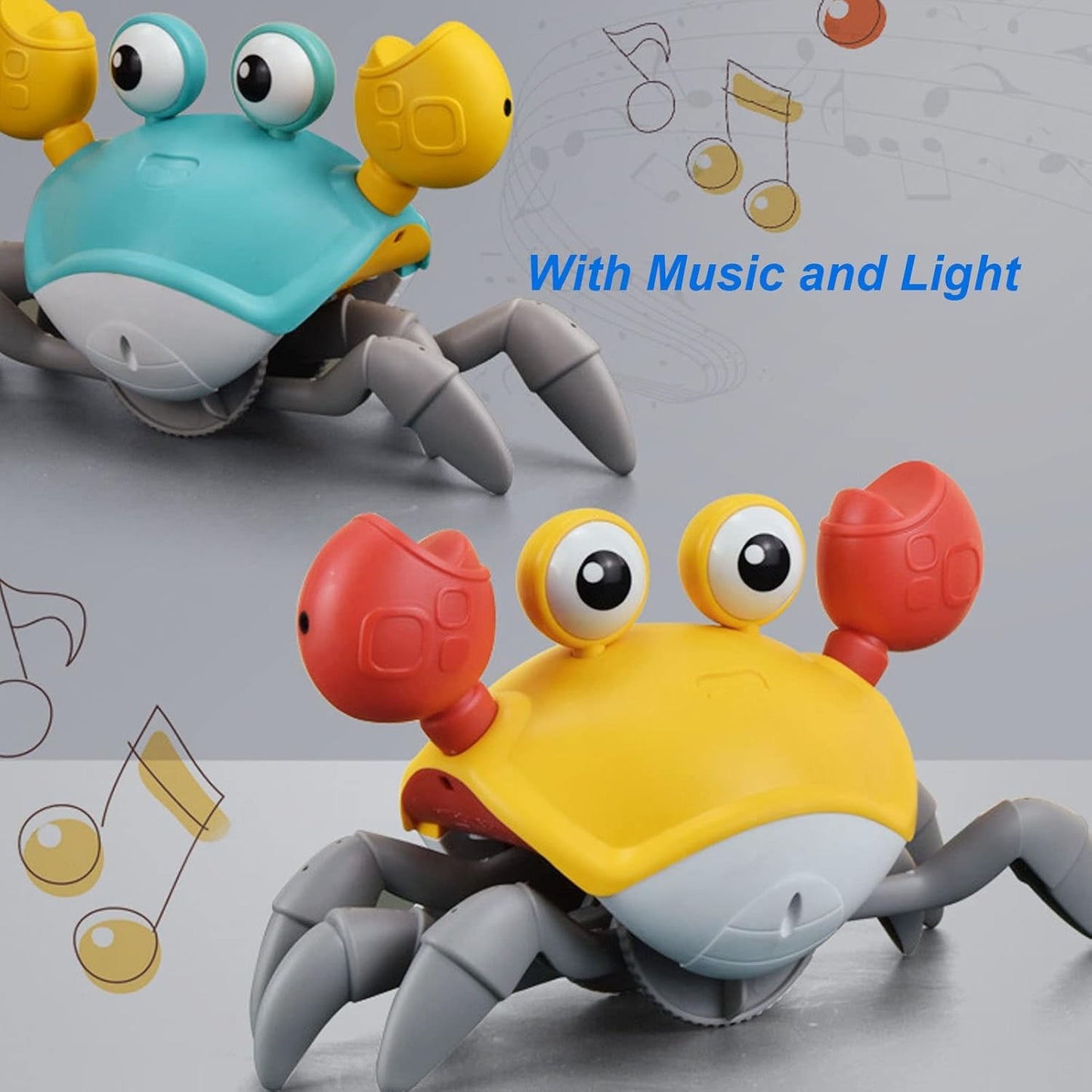Music and Light Crawling Crab (adjustable speed) 聲光自動避障爬行蟹 (可調速)
