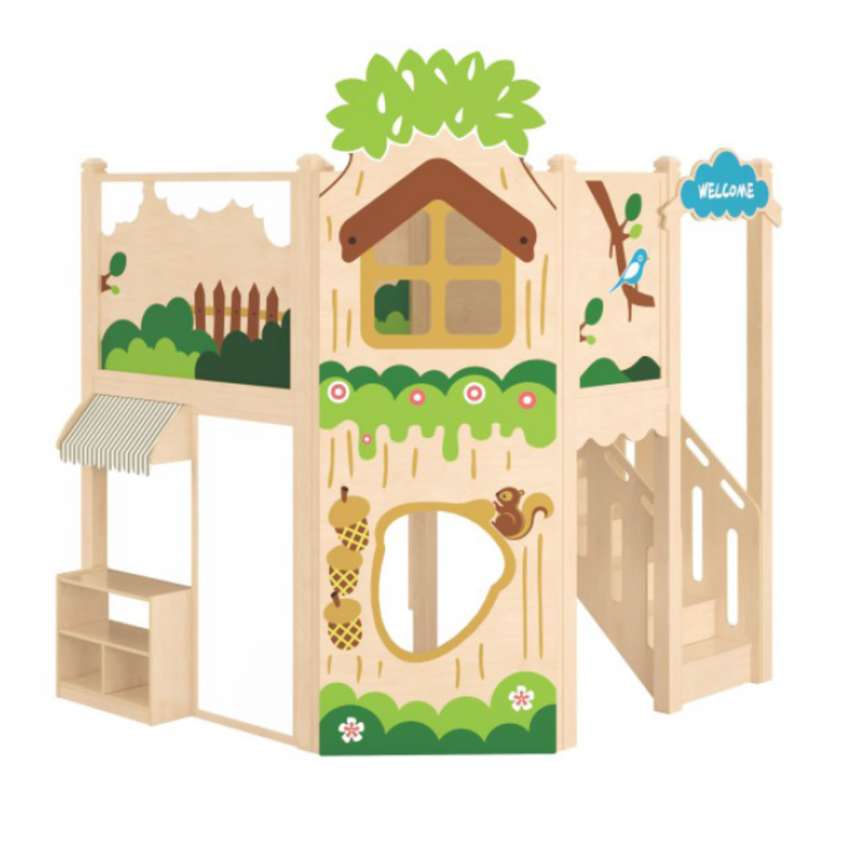 Creative Haven Role-Play Trees house 雙層樹屋 配備扮演及塗鴉