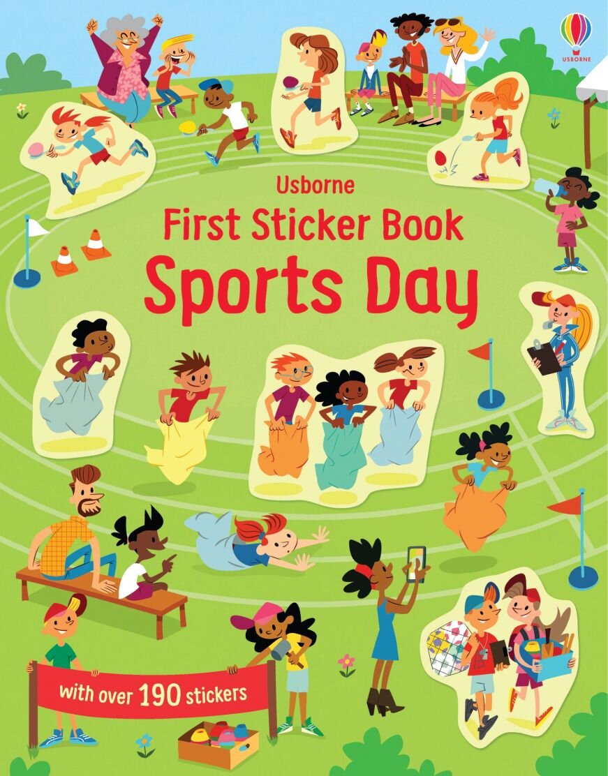 Usborne First Sticker Book Sports Day  運動會貼紙書