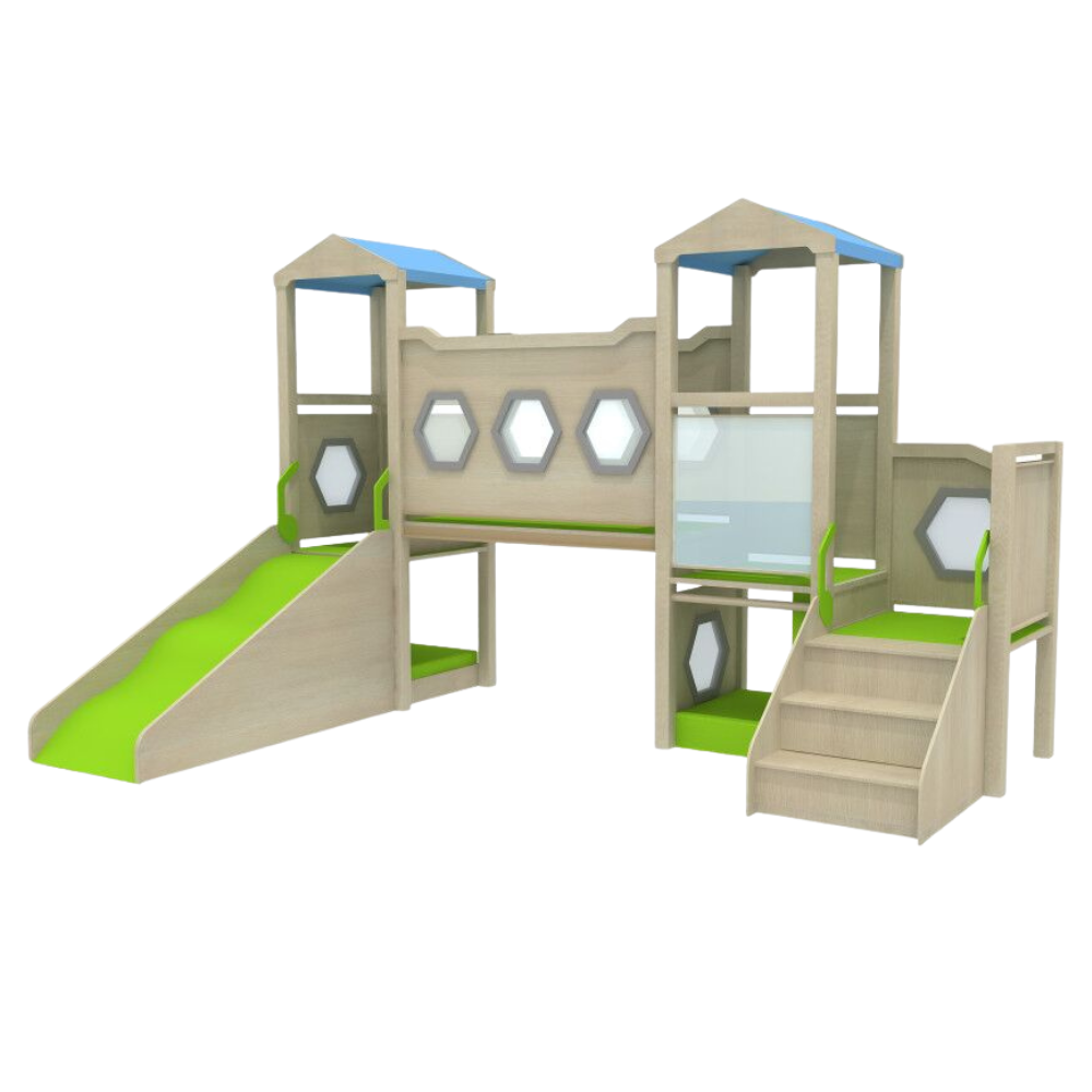 KRY Twin Towers Wooden Playhouse 遊戲屋