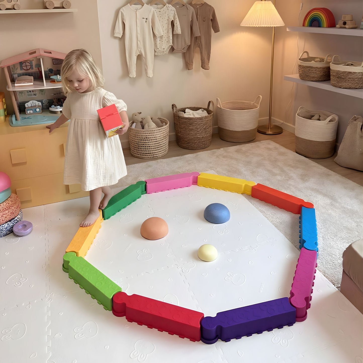 Rainbow Stepping Stones Set 彩虹平衡踏腳石套裝