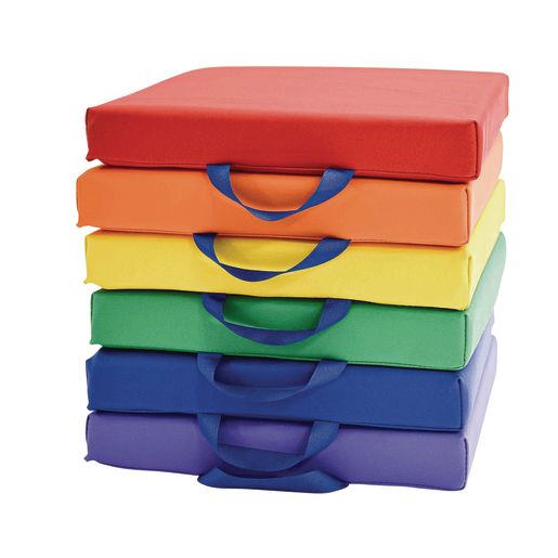 Softy Play Square Floor Cushions with Handles Set 方形地墊配有手挽