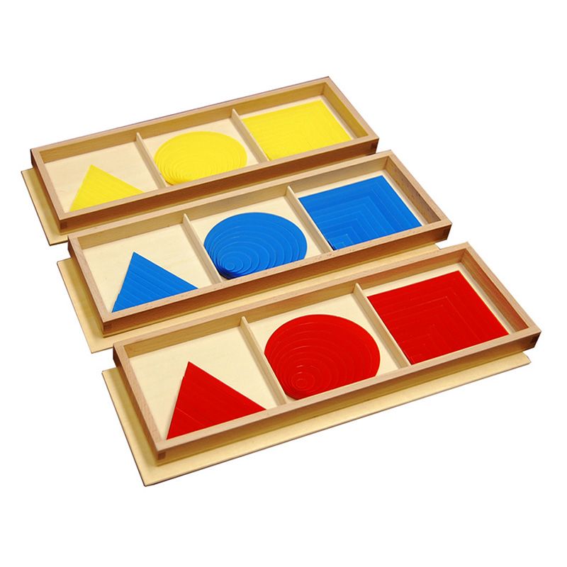 Kindermatic Montessori Circles, Squares, And Triangles 蒙特梭利 重疊幾何圖形