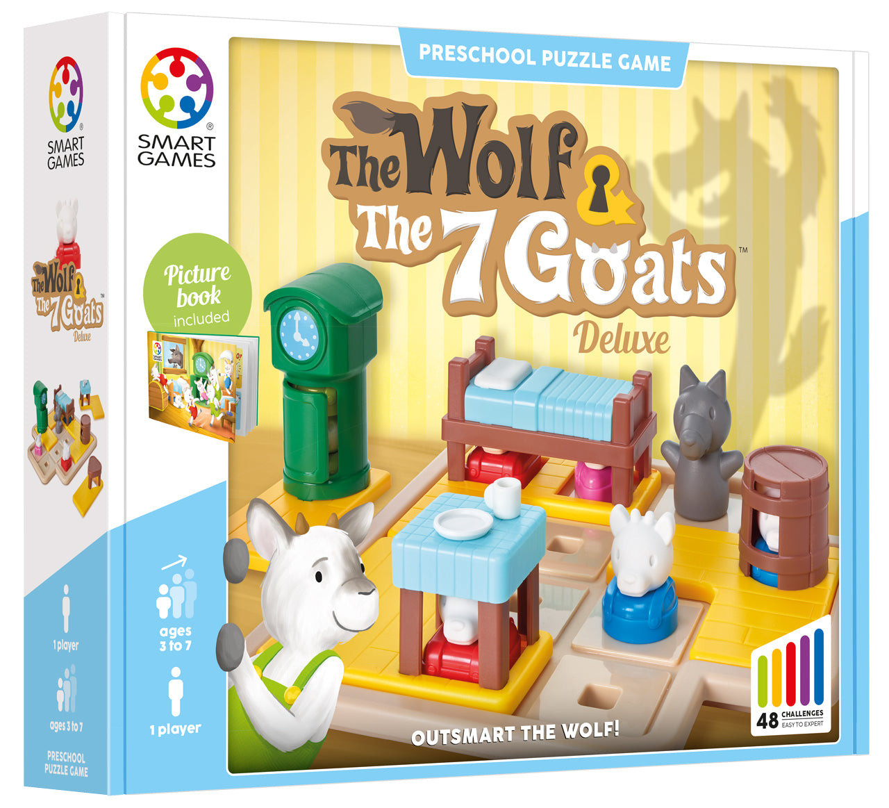 Smart Games The Wolf & The Seven Goats 幫助7隻小山羊躲避大灰狼！