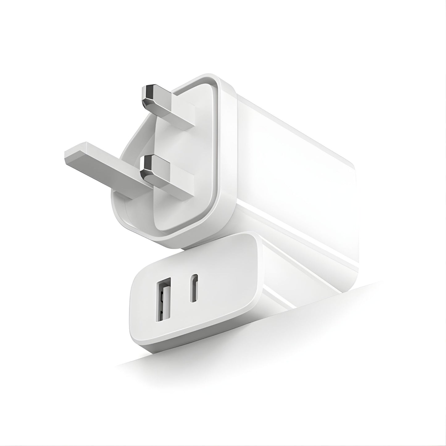 SG Commercial-Grade GaN Fast Charger – UK Plug Edition Dual-Port 35W 專業級 GaN 氮化鎵快充充電頭 – 英規特強安全版 雙口 35W