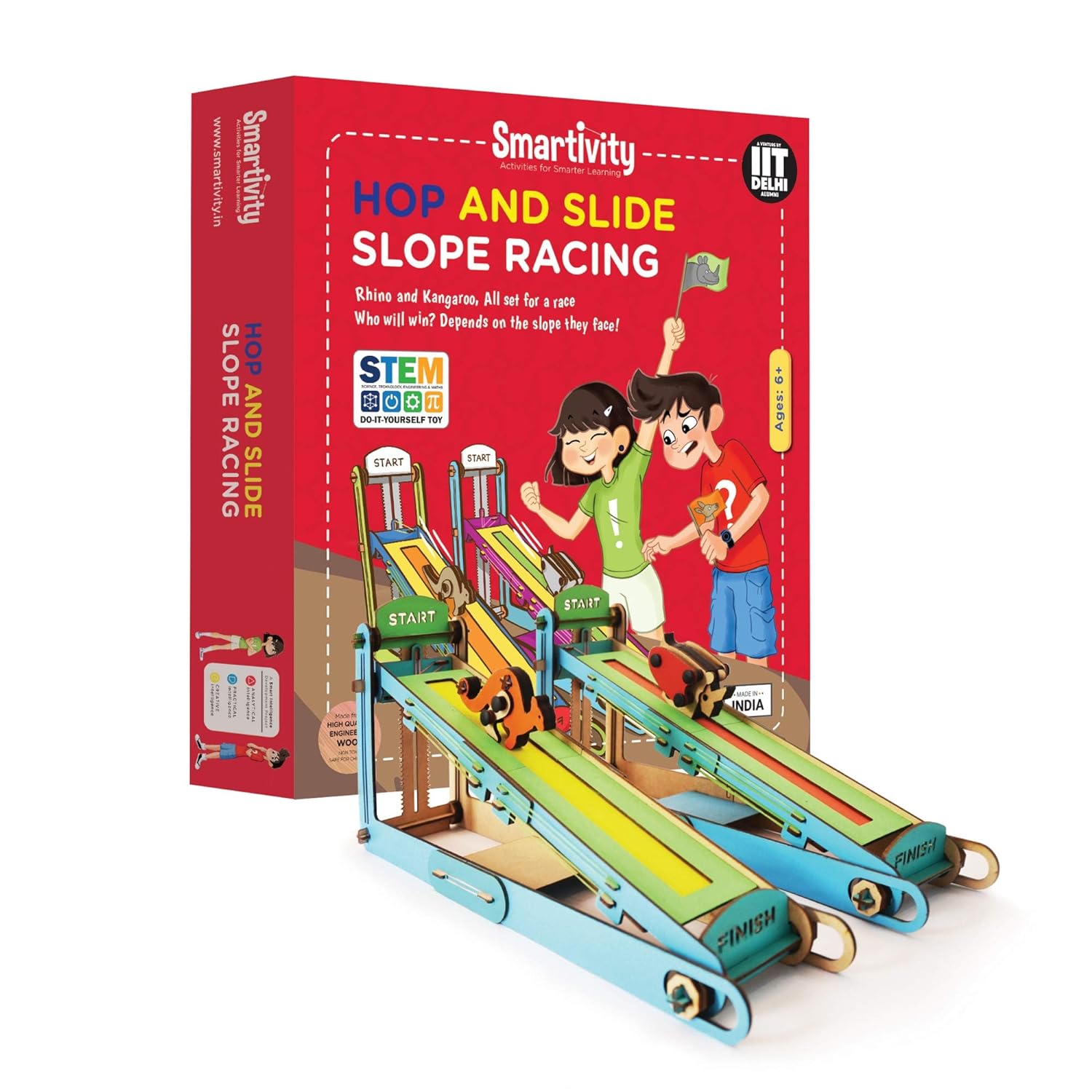 Slope Racing Track Smartivity Hop and Slide Slope Racing 動物寶寶賽跑遊戲 – MY SCHOOL BUS
