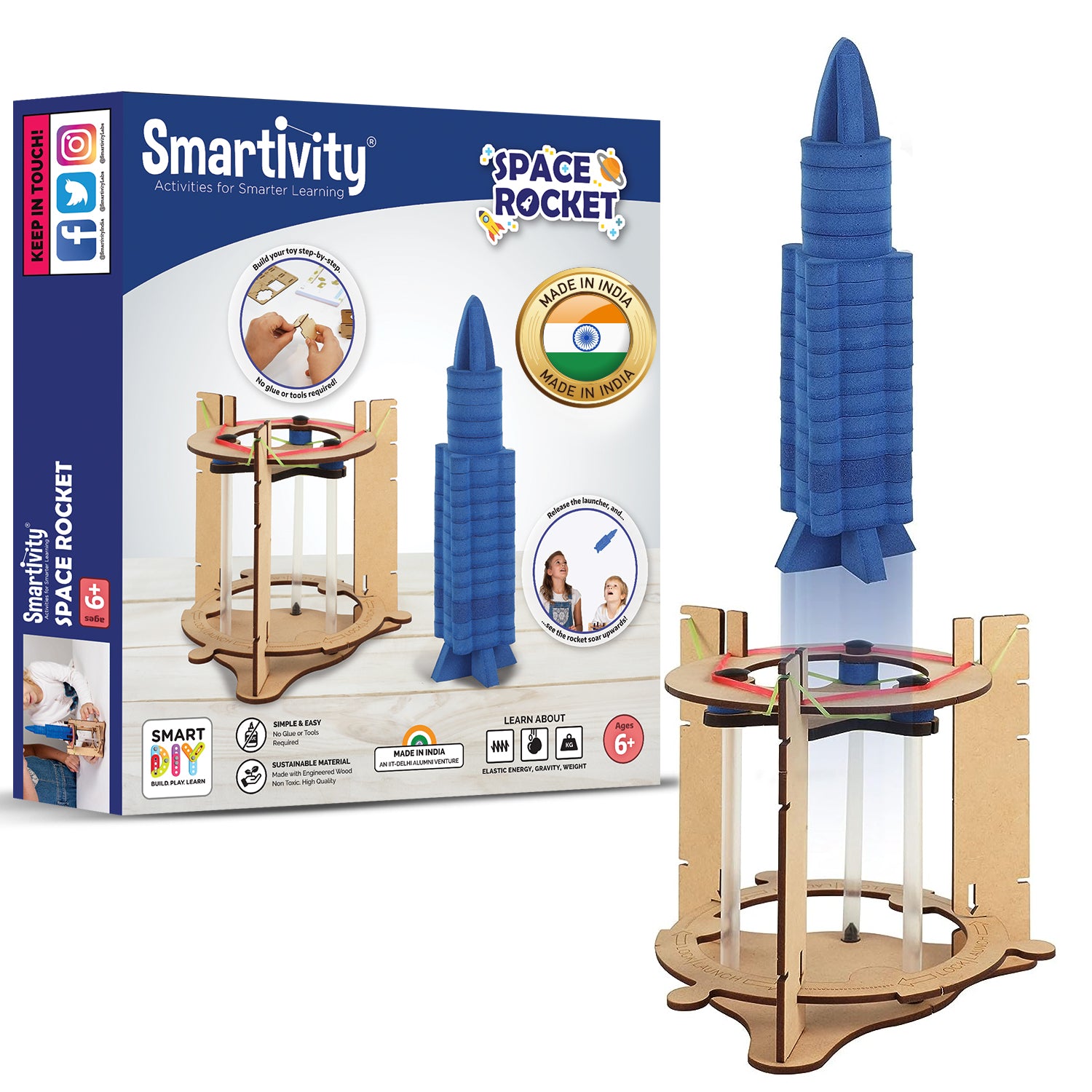 Smartivity Blast-Off Space Rocket 太空火箭發射器 DIY STEAM Model – MY SCHOOL BUS
