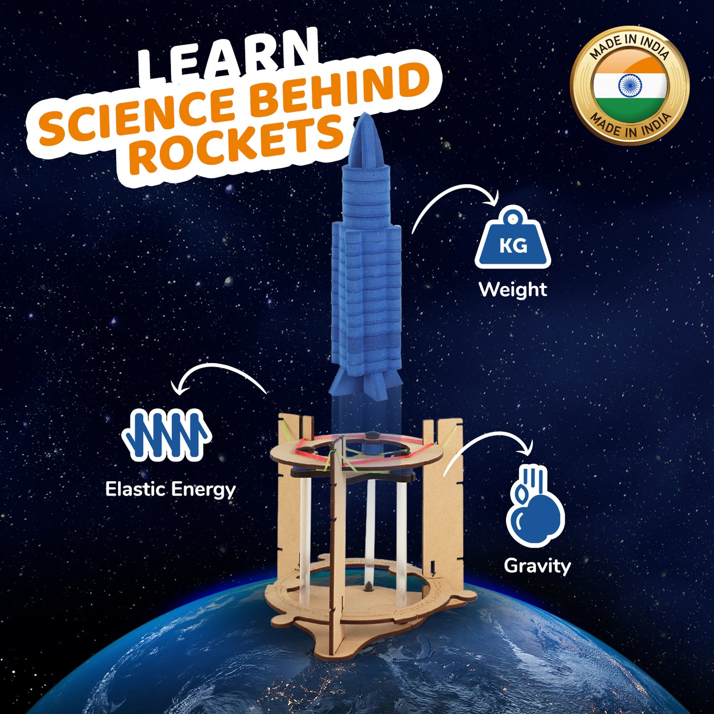 Smartivity Blast-Off Space Rocket 太空火箭發射器 DIY STEAM Model