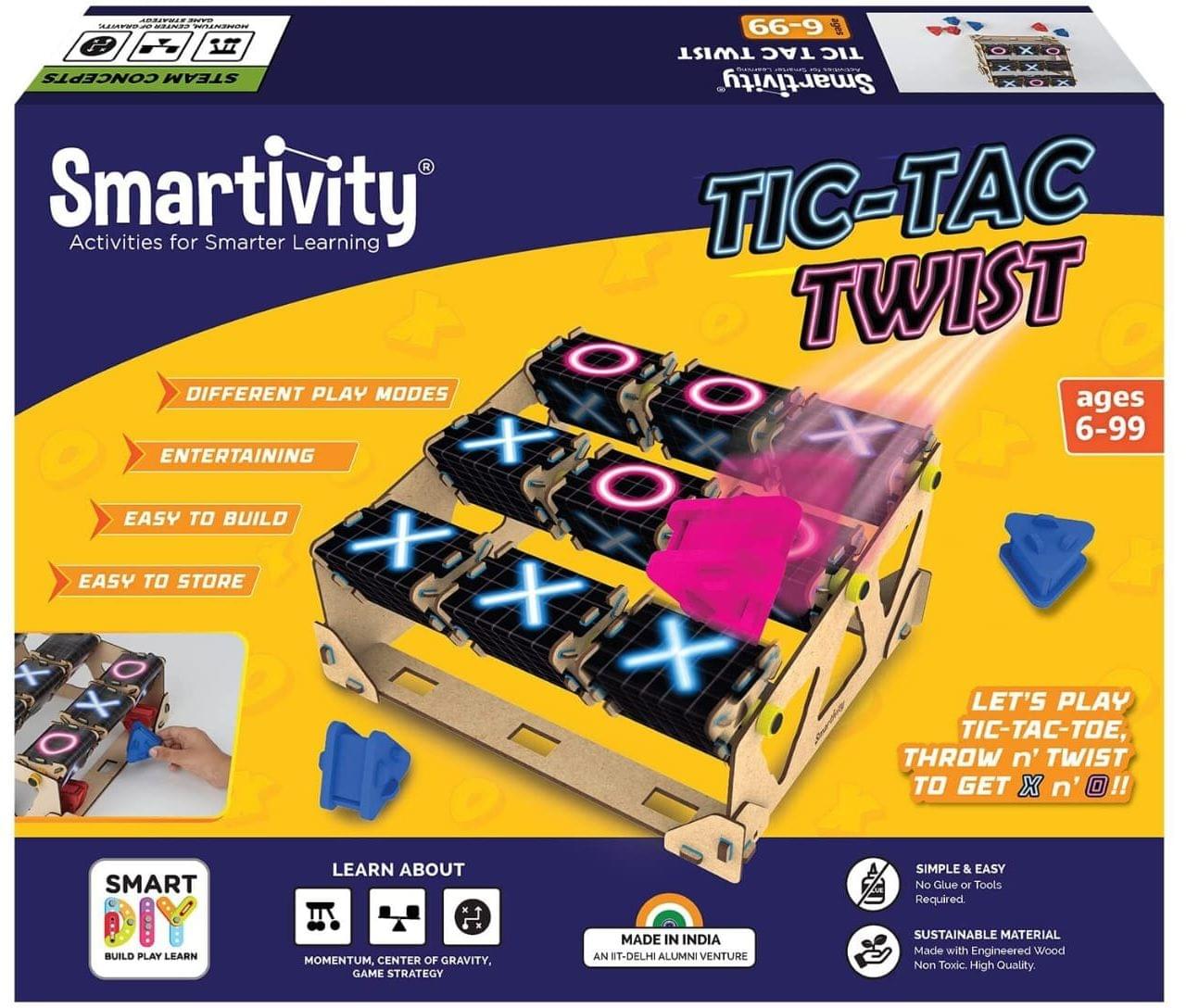 Smartivity Tic Tac Twist 投擲過三關