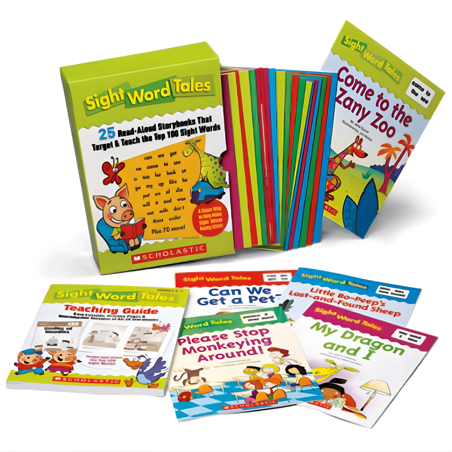 Scholastic Sight Word Tales Box Set 25 Read-Aloud Storybooks with Teaching Guide 兒童高頻詞故事套裝25本 Read Aloud 故事書配備教學指南