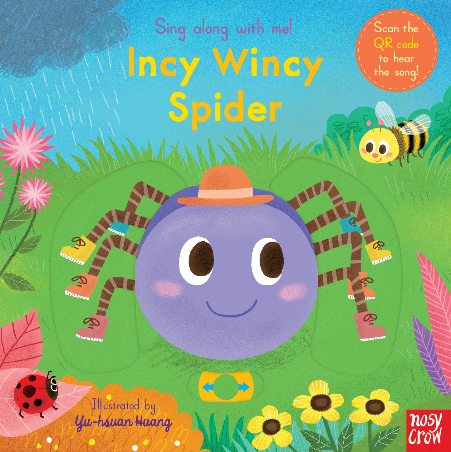 Sing Along With Me! Incy Wincy Spider (Board book with QR Code) 硬頁遊戲書 附故事音檔